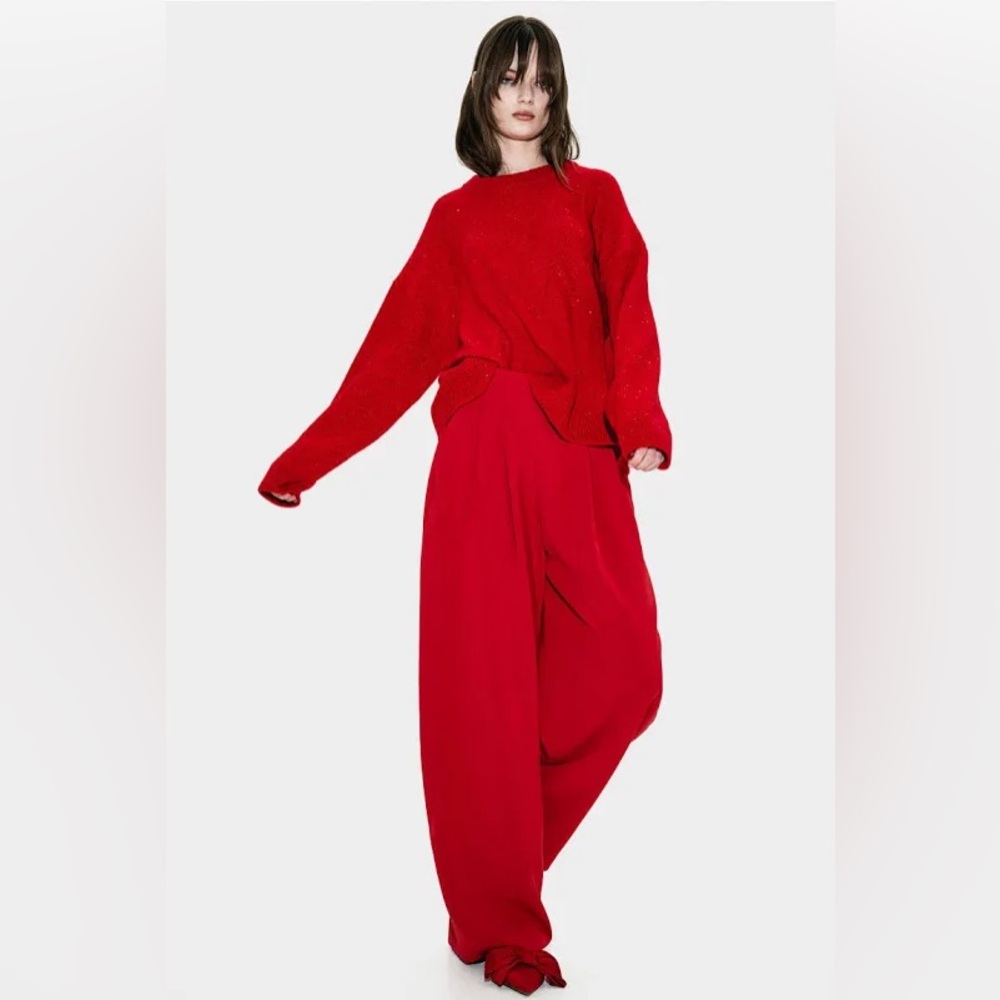 ♥️NWT H&M RED HIGH RISE PANT♥️